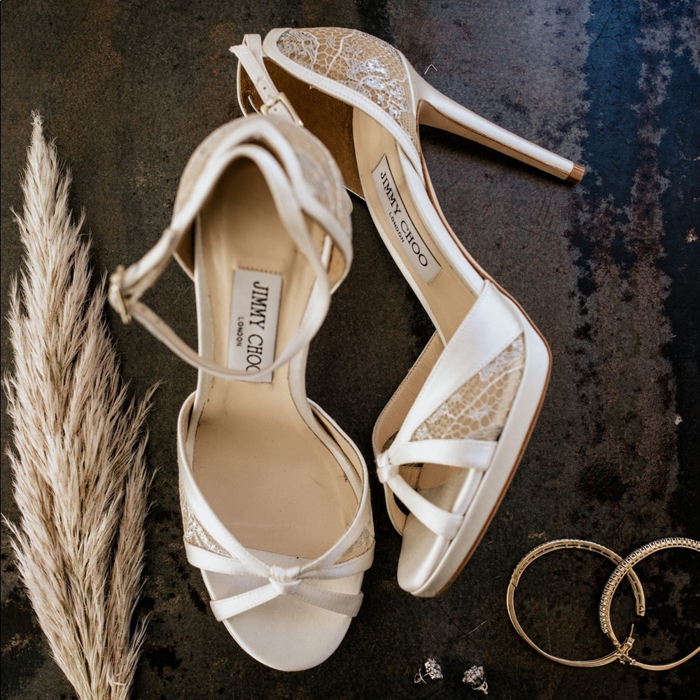 Jimmy Choo TALIA 100 Size 38/7.5 US - Bridal